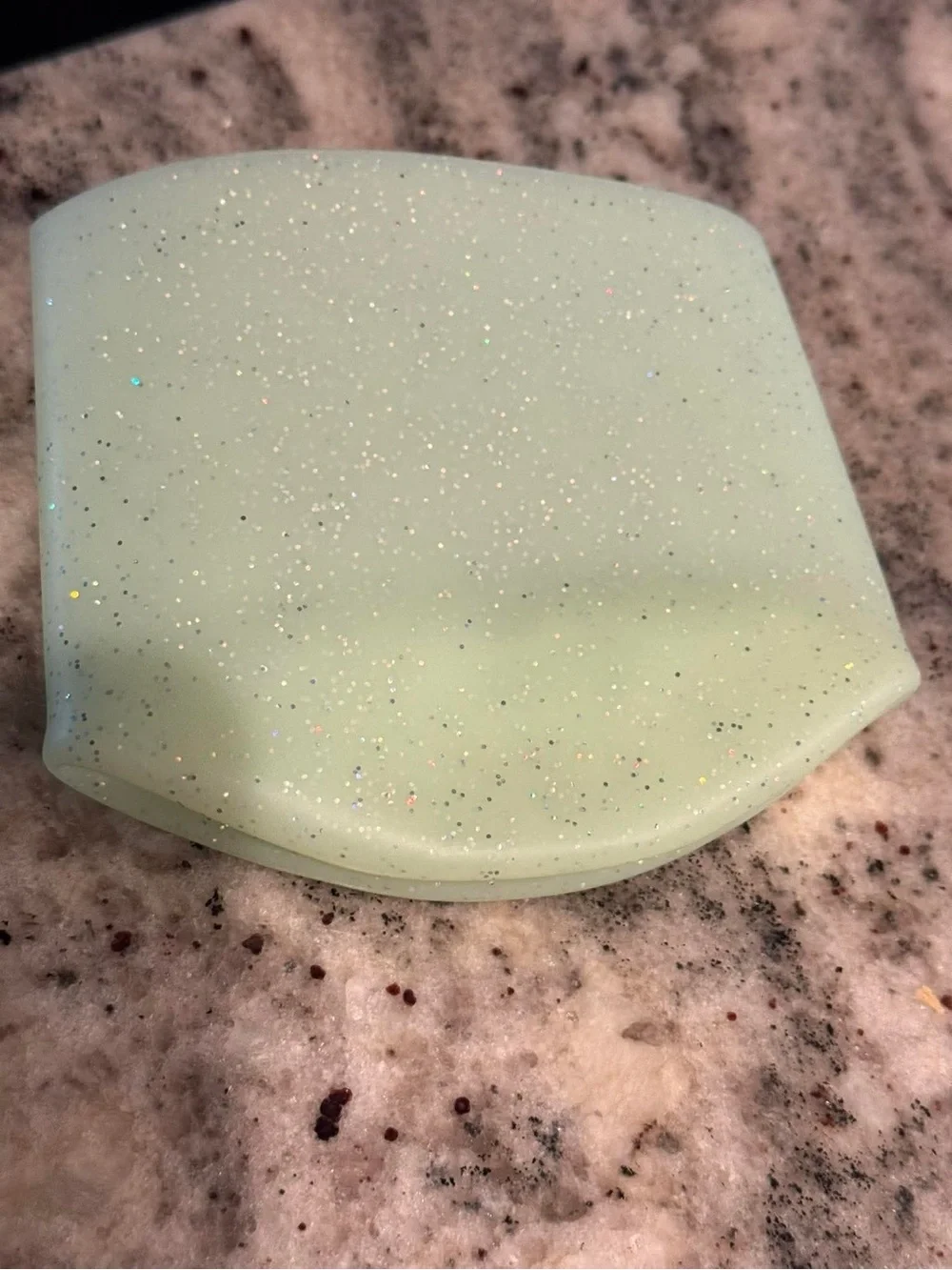 Sparkly Silicone Tumbler Boot - Mint Green